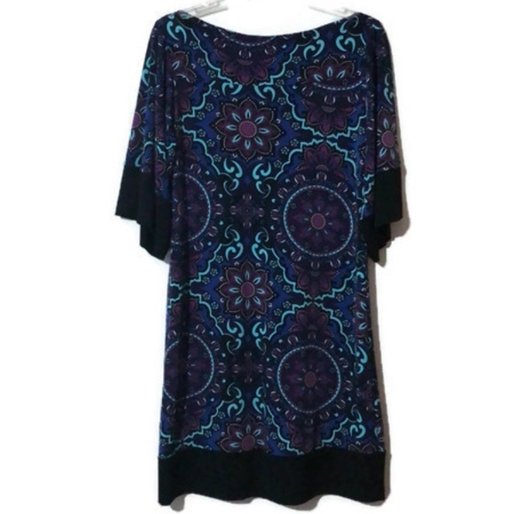 Julian Chang Dresses & Skirts - Julian Chang Purple /Blue Abstract Floral Dress